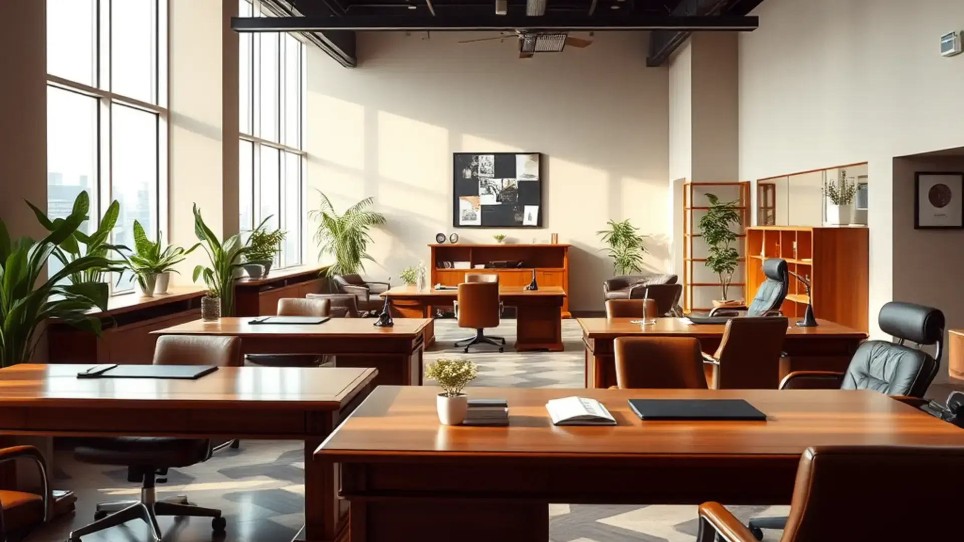 Restored office furniture