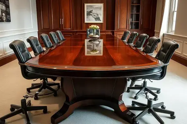 Completed conference table restoration
